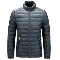 Veste matelassée légère pour homme, multicolores, col montant, alternative au duvet, vêtements d'extérieur, fabricant OEM, usine, logo personnalisé