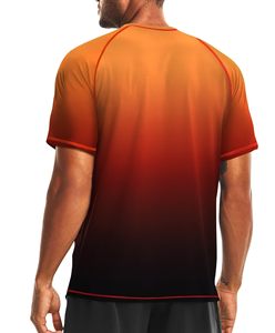 Rashguard de manga corta, diseño personalizado, camisa de compresión de gimnasio, tela de secado rápido, ropa deportiva, entrenamiento, fábrica OEM Pakistán - Product Image 3