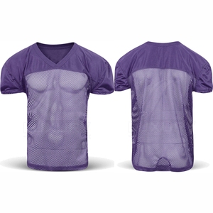 Jersey de Fútbol Americano Transpirable de Malla 100% Poliéster, Fabricado en Pakistán, con Diseño Personalizable y Mangas Cortas - Product Image 4