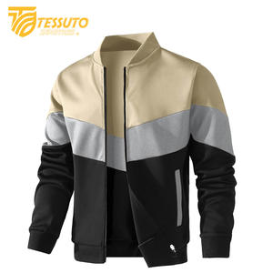 Blouson aviateur zippé léger et extensible de coupe décontractée pour homme - Product Image 5