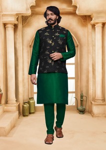 Sherwani en soie de meilleure qualité pour hommes Sherwani derniers vêtements ethniques pour hommes vêtements de mariage traditionnels indiens - Product Image 3