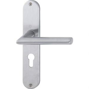 Stockholm E1140Z/302 Stainless Steel F69 PZ 72 mm DIN Left/Right HOPPE <b>Door</b> & Window Handles Long <b>Plate</b> Set - Product Image 3