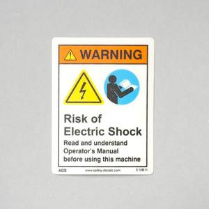 Autocollant de sécurité électrique haute tension, signalisation de danger, étanche et résistant à la chaleur pour usage industriel - Product Image 1