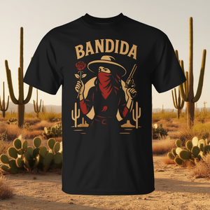T-shirt promozionale in stile Bandida Chicana messicana latina - Product Image 3