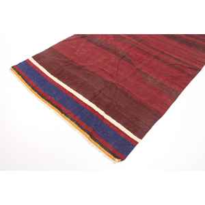 Alfombra Turca de 4.5x8.2 pies, Alfombra de Lana con Estampado Animal en Rojo y Azul - Product Image 2