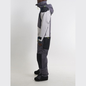Combinaison de ski d'hiver respirante à capuche imprimée, style couple, couleur unie, pour homme et femme, coupe-vent, imperméable et chaude - Product Image 2