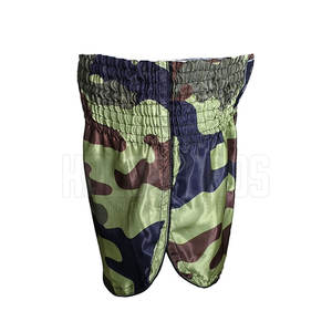 Shorts Muay Thai les plus vendus Vêtements actifs en coton confortable avec fermeture à la taille élastique Motif solide Longueur au genou Vente en ligne - Product Image 2