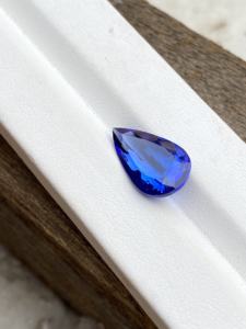 Piedra cortada de pera de tanzanita Natural de alta calidad certificada con excelente Color Zoisita Natural 6,81 quilates Lupa limpia - Product Image 2