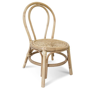 Silla de comedor infantil de ratán de tamaño pequeño, la más vendida, al precio más bajo, material natural, sillas de comedor para bebés - Product Image 6