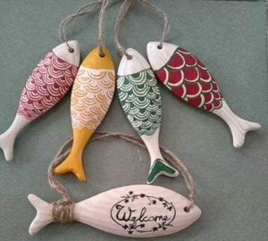 Sculpture de poisson en bois artisanal _ Décoration artisanale en bois unique _ Pour la maison, la table, le mur ou pour les cadeaux - Product Image 1