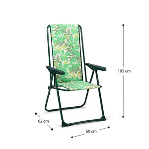 Muebles de exterior estilo estructura de acero/sillón acolchado con respaldo de 5 posiciones - Product Image 6