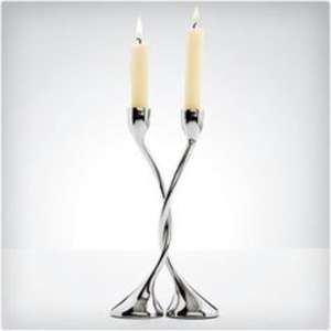 Bougeoir en acier inoxydable unique de qualité supérieure embellissements complexes style d'événement haut de gamme pour un look contemporain pour Pâques - Product Image 2