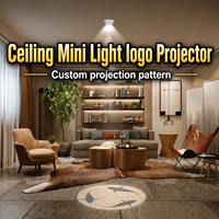 Mini projecteur de plafond, lampe LED à motif personnalisé pour la décoration de la chambre à coucher, du salon, du couloir, des escaliers