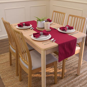 Camino de Mesa Bordado de Algodón Puro de Último Diseño para Bodas y Fiestas con Logotipo Personalizado - Product Image 1