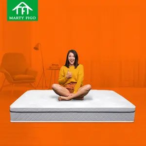 Sell High Quality The Best 10 Inch Sleep Design Latex Mattresses Bed Supplier Queen King Foam Bonnell Spring Hybrid Mattress