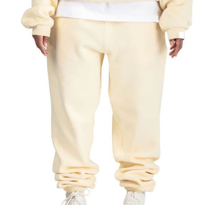 Pantalones de chándal de algodón personalizados, Joggers de felpa francesa de peso pesado, ropa de calle unisex de fábrica OEM/ODM. - Product Image 4