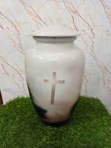 Urnas superventas de alta calidad, cenizas humanas de cremación con gota de lágrima para adultos, urnas grandes de aluminio de alta cremación de metal - Product Image 5