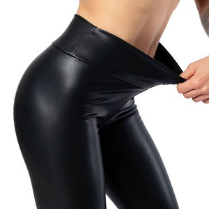 Bas quantité minimale de commande meilleure vente pantalons en cuir pour femmes fabriqués pantalons en cuir Slim Fit à la mode pour femmes - Product Image 3