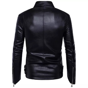 Veste en cuir de vachette véritable pour hommes avec franges Doublure matelassée durable Qualité supérieure Veste mode souple et confortable - Product Image 2