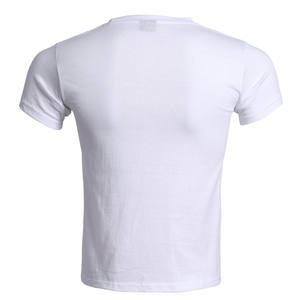 T-shirt avec logo personnalisé T-shirt épais pour hommes 220GSM T-shirts vierges épais en coton surdimensionné - Product Image 4