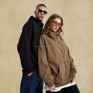 Sudaderas con Capucha para Hombre de Alta Calidad, 350 gsm, Felpa Gruesa, Unisex, Estilo Urbano, Cierre de Cremallera, Impresión de Logotipo Personalizado - Product Image 1