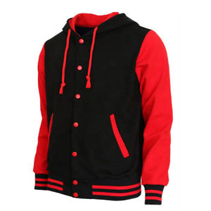 Doublure en polaire douce Veste universitaire de baseball universitaire OEM Logo personnalisé Streetwear Bomber Veste d'hiver extérieure pour hommes - Product Image 2