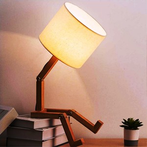 Lampe de table artisanale en bois moderne - VENTE CHAUDE - Décoration de maison pour le Ramadan avec couleur et taille personnalisables - Product Image 3