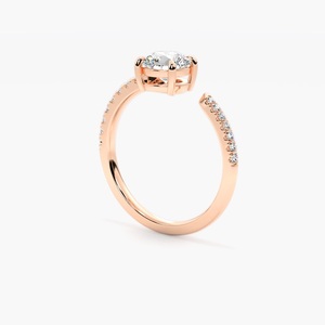 1 Ct Solitaire Lab Grown Ring in Yellow, Rose, and White Gold Available in 10k, 14K and in 18k Gold. - Product Image 4