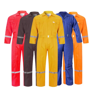 Combinaisons de travail unisexes en coton haute visibilité, ignifuges, respirantes et confortables, ensembles d'uniformes de travail de haute qualité - Product Image 1