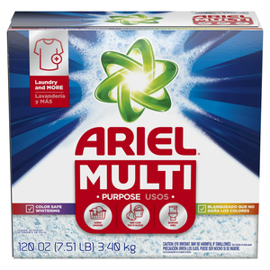 Detergente en Polvo Multiusos Ariel, Aroma Original, 120 oz, 95 Lavados - Product Image 2