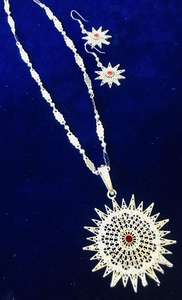 24K Plaqué Or Vintage Dubai Fashion Jewelry Set Classic Wedding Necklace Earrings Bangles Combs-Copper Diamond Gift for Her - Product Image 4