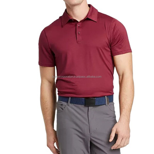 Venta al por mayor 100% algodón personalizado de manga corta para hombres Polo patrón sólido solapa ropa de trabajo ecológico de punto logotipo personalizado - Product Image 1