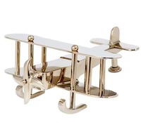 Modèle d'avion décoratif moderne en aluminium fait main, artisanat métallique, en alliage moulé sous pression, écologique et durable
