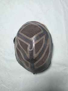 Taz Hair MGM Model Perruque Toupet pour Homme en Cheveux Humains Remy Indiens, Lace Front, Ondulation Water Wave, Souple, Systèmes de Prothèses Capillaires - Product Image 4