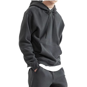 Sweat à capuche personnalisé de haute qualité, coupe classique, poids lourd 500 GSM, 100 % coton molletonné, pour homme et femme, streetwear d'hiver, respirant - Product Image 3