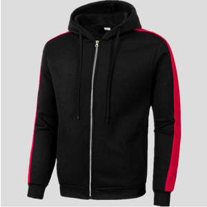 Streetstyle Pulls surdimensionnés de haute qualité Sweats à capuche personnalisés à impression bouffante Fermeture éclair complète Tissu tricoté en coton unisexe Vêtements d'hiver - Product Image 5