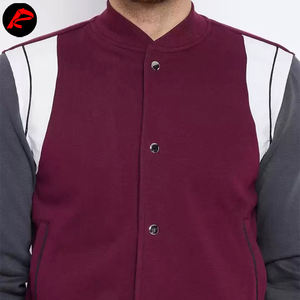 Blouson universitaire long en 100 % laine pour homme, personnalisé OEM, tendance, col montant, coupe-vent, respirant, motif enduit – Vente en gros - Product Image 6