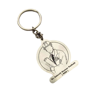 Porte-clés en métal de luxe rectangulaire mousqueton anti-perte pour sac de voiture porte-clés vierge promotionnel pour sac de voiture - Product Image 4