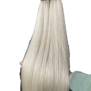 Mechones de pelo humano virgen brasileño, 100% visón, grado 12A, Color rubio, precio al por mayor - Product Image 1