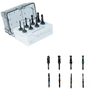 Brocas Cónicas Eléctricas de Alta Calidad para Implantes Dentales, 8 Piezas, Recubiertas de Titanio Negro, Instrumentos Quirúrgicos con Certificación CE para Cirugía de Implantes - Product Image 1