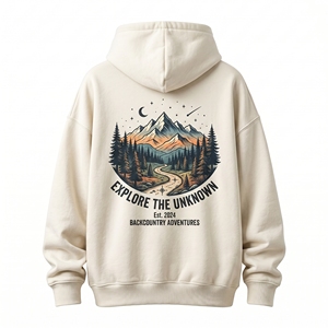 เสื้อฮู้ดดี้ผู้ชายคุณภาพสูง เสื้อสเวตเชิ้ตแบบ unisex ทรงโอเวอร์ไซส์ มีซิป/แบบสวมหัว พร้อมโลโก้สั่งทำ เสื้อฮู้ดดี้ผ้าคอตตอนหนาน้ำหนักมากสำหรับผู้ชาย สั่งทำได้ - Product Image 2