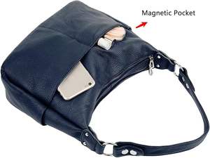 Bolso de hombro OEM de piel auténtica de lujo para mujer, bolso de mano de moda elegante al por mayor, bolso de mano personalizado de piel de vaca para mujer - Product Image 4