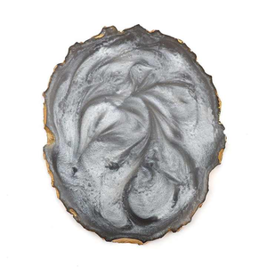 High Quality Handmade Eco-Friendly Epoxy Resin <b>Coaster</b> Set | Modern American Style Luxury Glossy <b>Drink</b> <b>Coasters</b> | Heat Resistant - Product Image 4