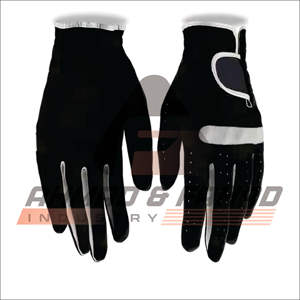 Ahmad Fahad Industry Guantes de golf de alta calidad personalizables en blanco y negro con opción de logotipo personalizado para uso deportivo - Product Image 4