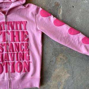 เสื้อฮู้ดซิปหน้าสำหรับ Y2K 3D พิมพ์ลายพัฟขนาด XL ผ้าฝ้าย100% ป้องกันริ้วรอยสำหรับฤดูหนาว - Product Image 4