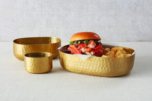 Bols de service alimentaires en métal au look élégant et en stock sur Alibaba, de forme et de finitions personnalisées, pour le fournisseur de fêtes de table à la maison - Product Image 5