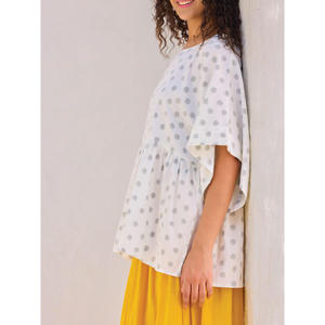 เสื้อเชิ้ตผู้หญิงสไตล์ลำลอง Myna รุ่นวินเทจ ผ้าลินินผสมลายเสือดาวปักลายดอกไม้ สำหรับฤดูใบไม้ร่วง ไซส์ XL - Product Image 4