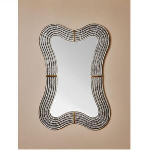 Espejo de pared Decoración para el hogar Diseño de hojas interiores Decoración clásica y moderna Espejo Múltiples diseños de acabado - Product Image 1