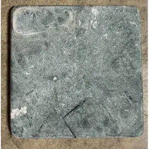 Baldosas de suelo de mármol caído verde 4x4 Remodelación de piedra natural 9 Baldosas Superficie pulida de la T-95B - Product Image 1