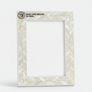 Marco de Fotos Artesanal de Nácar, Estilo Costero, con Incrustaciones de Conchas, para Decoración del Hogar, en Venta - Product Image 5